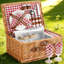 Light Picnic Cooler Basket - Complete Service For 2 With Storage Compartment-947003809-947003808