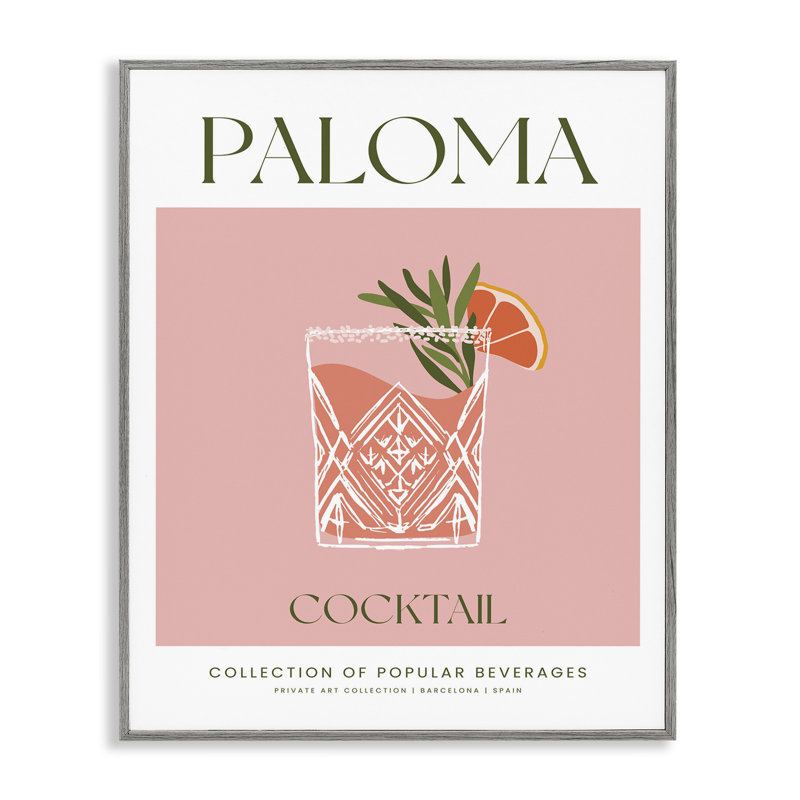 Art de la giclée encadrée Minimal Paloma, H 20 po x l 16 po, Estampe numérique Farmhouse