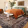 Machine Washable Vintage Area Rug - Soft Carpet with Non-Slip Backing for Living Room, Bedroom, Office,Red