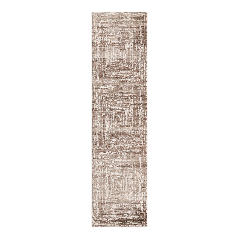 Geometric Indoor Rug, Runner 2' x 8'