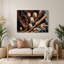 Art mural en métal brun Sports Baseball-1384957921
