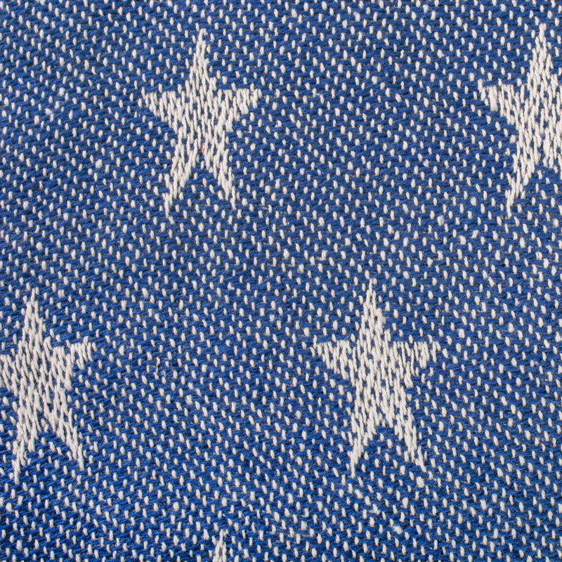  Jeté en coton Patriotic Stars, Bleu nautique