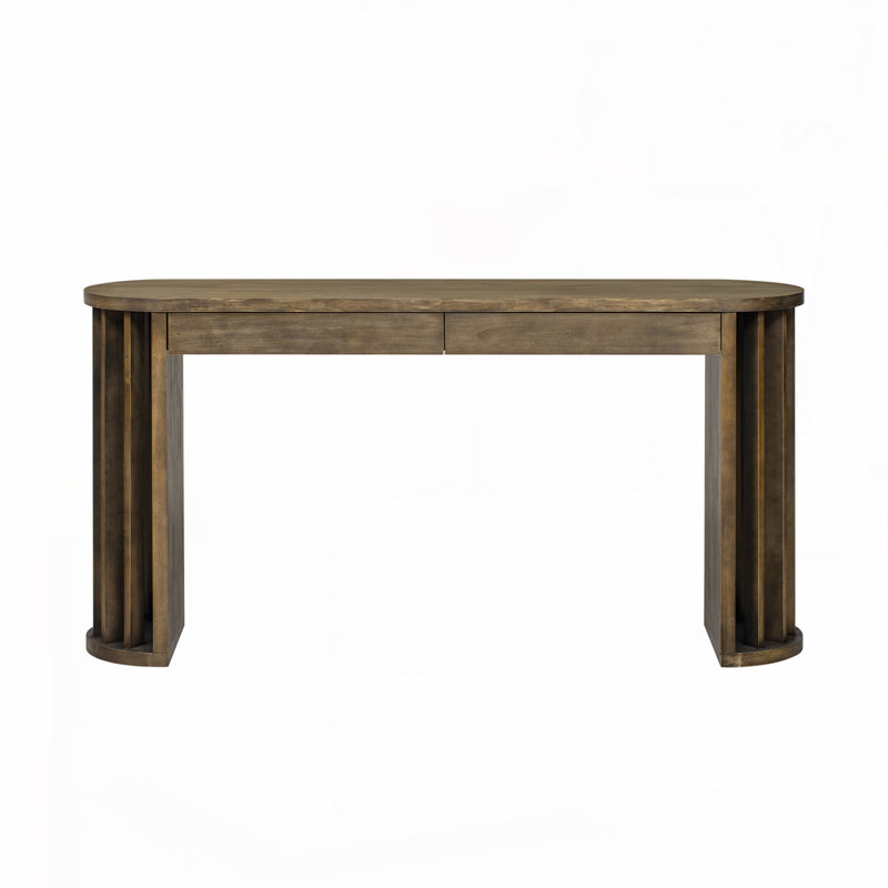 Farmhouse 59-inch Long Console Table, Natural