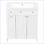 Meuble-lavabo moderne avec lavabo simple-102696559
