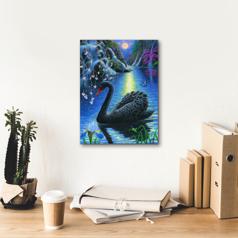 «Spring Moonlight» par Bridget Voth, H 16 po x l 12 po x P 0,75 po