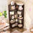 63.8"H 6-Tier L-Shaped Corner Bookshelf-769127368