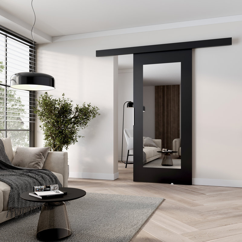 Sliding Door Prim I, Interior Door, 106cm x 205cm, Black