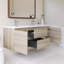 59.06 " W Wall Mounted Wall Mounted Single Double Single Vanity Bathroom Vanity With Resin Top
