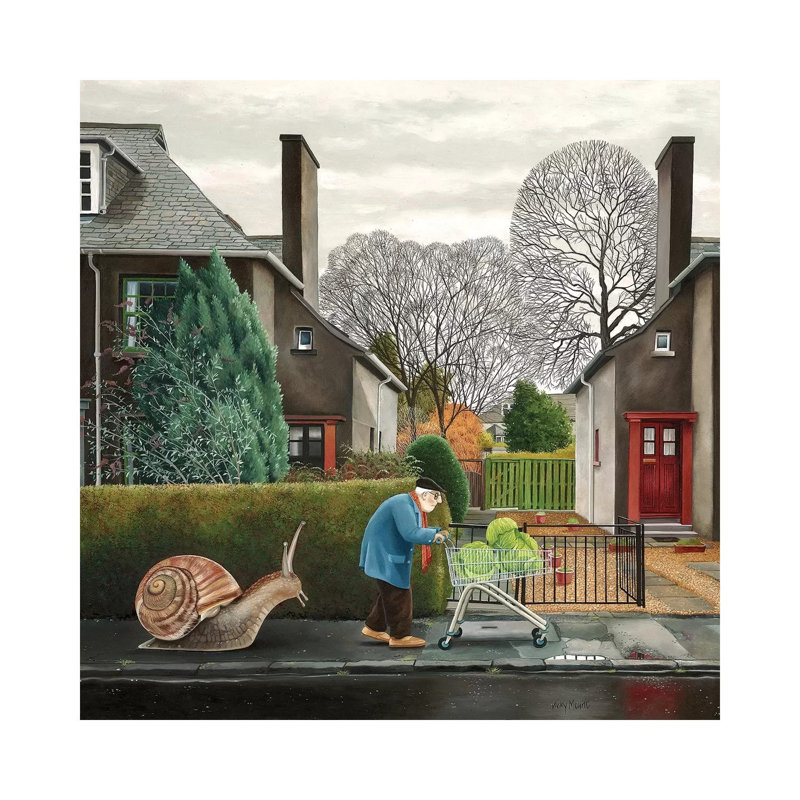 Sprouts by Vicky Mount - Painting on Canvas, 30.48 cm H x 30.48 cm W, Wrapped Canvas