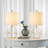 Blythe 18.75" H Metal Table Lamp with Linen Shade (Set of 2)-1484928937