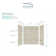 Expressions 60'' W 48'' D 72'' H Glue Up Solid Surface Wall
