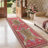 Alinda Apex Animal Print Machine Washable Leopard / Merlot Indoor Area Rug With Non-Slip Backing-963233777-967264808