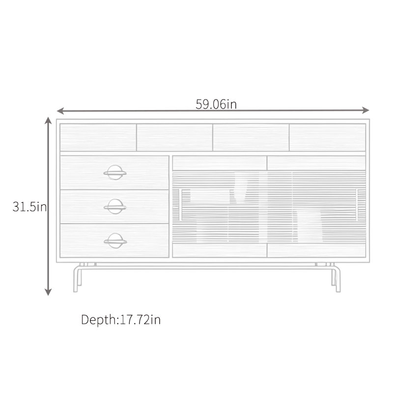 Buffet de cuisine multifonctionnel