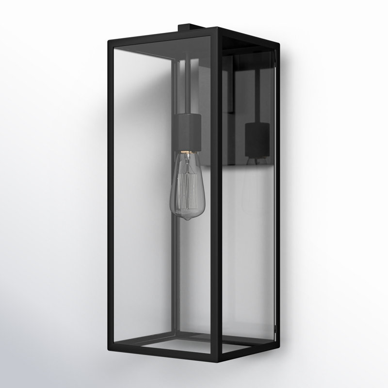 Lanterne murale d'extérieur en aluminium à intensité variable Tangier, H 17 po x l 7,5 po x P 6 po