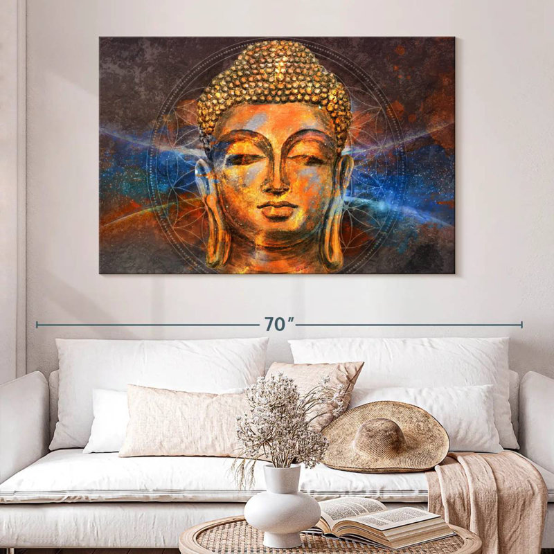 Leisha Buddha Purnima, 34" H x 51" W