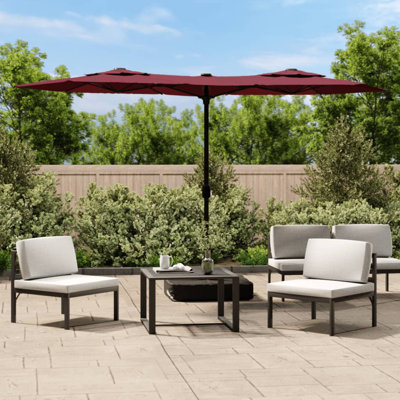 Double-Head Garden Parasol 316x240 cm