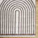Machine Washable Shaggy Boho Dark Brown Area Rug