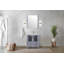 Dessus de meuble-lavabo en céramique, ensemble de robinet et miroir-543392994-543392995