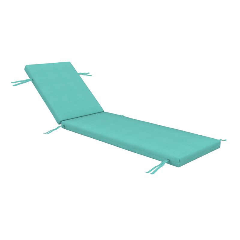Lani Sunbrella® Outdoor Chaise Lounge Cushion, 21" W x 78" D, Sunbrella Bliss Breeze