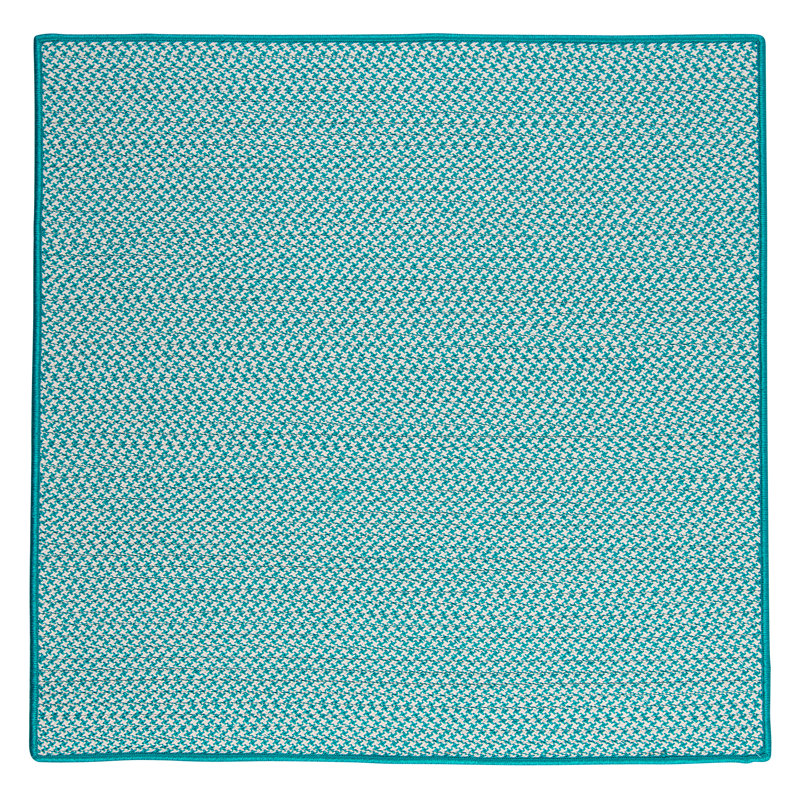 Tapis intérieur / extérieur Ashvith Houndstooth, Carré 4 pi