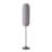Lollipop Floor Lamp - Black Nickel,  Linen Double Shade, On/Off Pull Chain-114251944