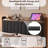 Bed Frame with LED Lights & Charging Station, Upholstered Platform Bed with Storage Headboard-2136881400-2136881401