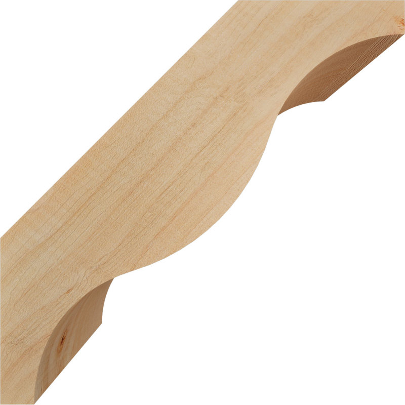 Attelle de genou Funston, Sapin de Douglas, Lisse, H 10 po x l 5,5 po x P 10 po