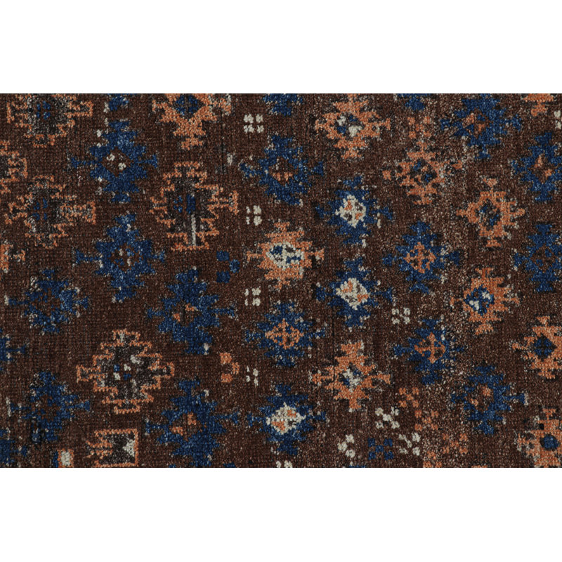 Burano Hand Knotted Wool Geometric Area Rug, Rectangle 6' x 9'