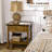 Vintage Coffee Table with Drawer and Open Shelf
