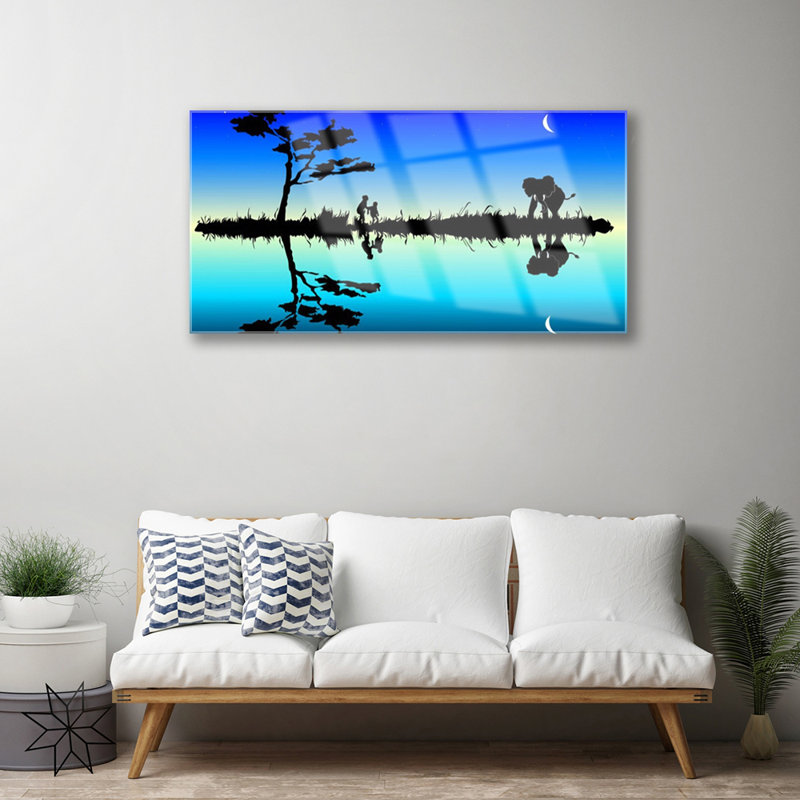 Abstract - No Frame Print on Glass