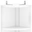 180.1 cm H x 29.7 cm W LED Corner Bookcase
