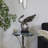 Porcelain Ceramic Wing Abstract Decorative Sculpture with Base-1088142785