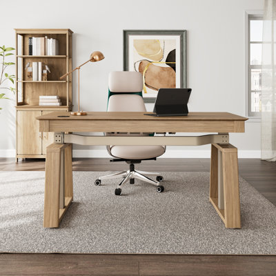 Radnor 3 Piece Configurable Rectangular Writing Desk Office Set