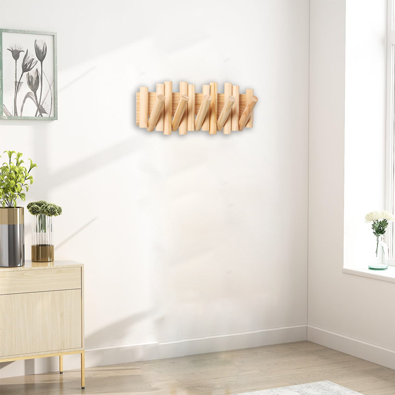 Wall Mounted Coat Rack, Natural