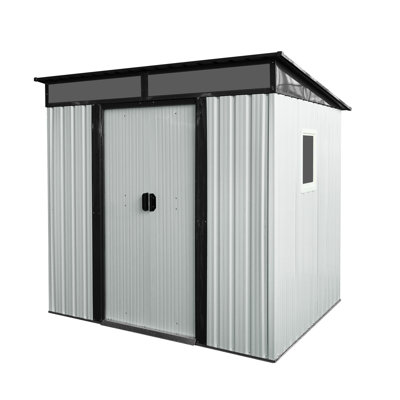 Spacious 6Ft X 5Ft Metal Shed For Patio - Rust- & - 6X5ft Garden Storage With Ventilation