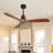 Sofucor Kemp 52" 3-Solid Wood Blade Classic Ceiling Fan with Remote Control and no Lights-91715618