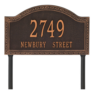 Penhurst Personalized Grande 2-Line Lawn Address Sign