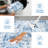 Washable Area Rug Modern Abstract Carpet with Non-Slip Backing, Stain-Resistant Low Pile Floor Rug, Easy Cleaning Foldable Indoor Mats for Bedroom, Living Room, Office-43140615-49917964
