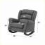 Chaise berçante en tissu