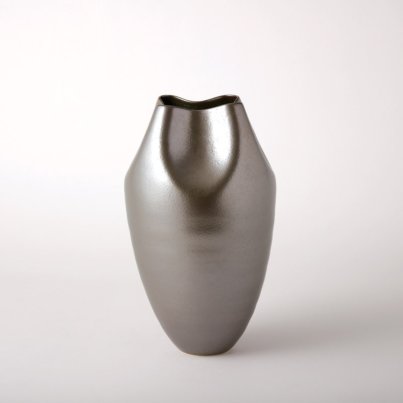 Vase tressé - Brume argentée - Grand