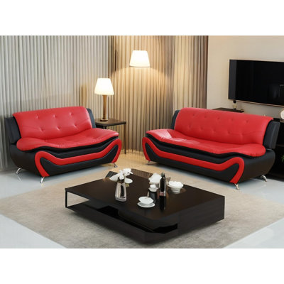 Gungnir 2 - Piece Faux Leather Living Room Set by Wrought Studio