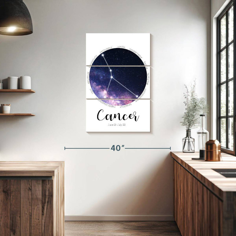 Adella Cancer Star Constellation, H 38 po x l 24 po