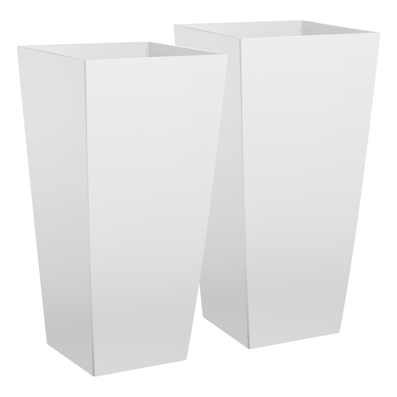 Plastic Indoor / Outdoor Pot Planter, White