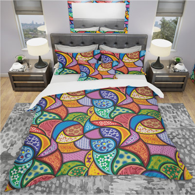 Ensemble de housse de couette bohème et éclectique