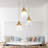 Dawne 3 - Light Gold Pendant