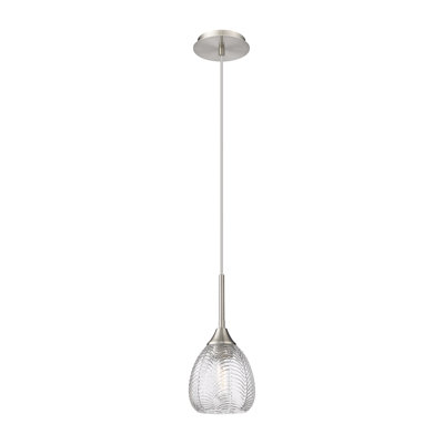 Luminaire suspendu à cordon 1 lumière 6 po Geramy
