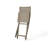 Outdoor Acacia Wood 3 Piece Half Round Folding Bistro Set-1114297243