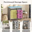 Meuble-lavabo simple 36 po avec comptoir en céramique, lavabo de porte de grange coulissante, gris