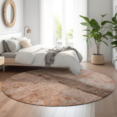 Premium Machine Washable Cerrito AMF605 Paprika Rug