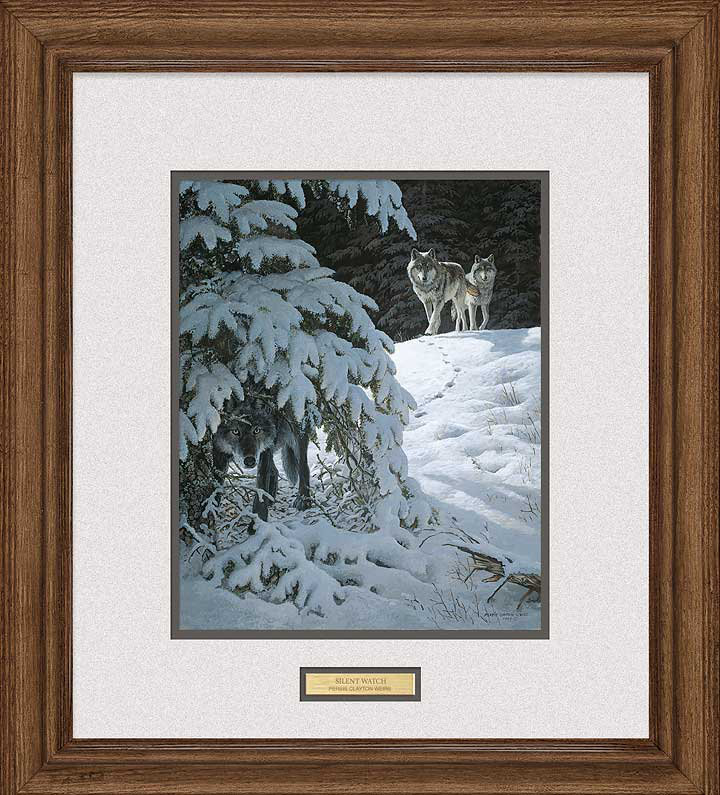 « silent watch » par persis clayton weirs, reproduction d’art encadrée